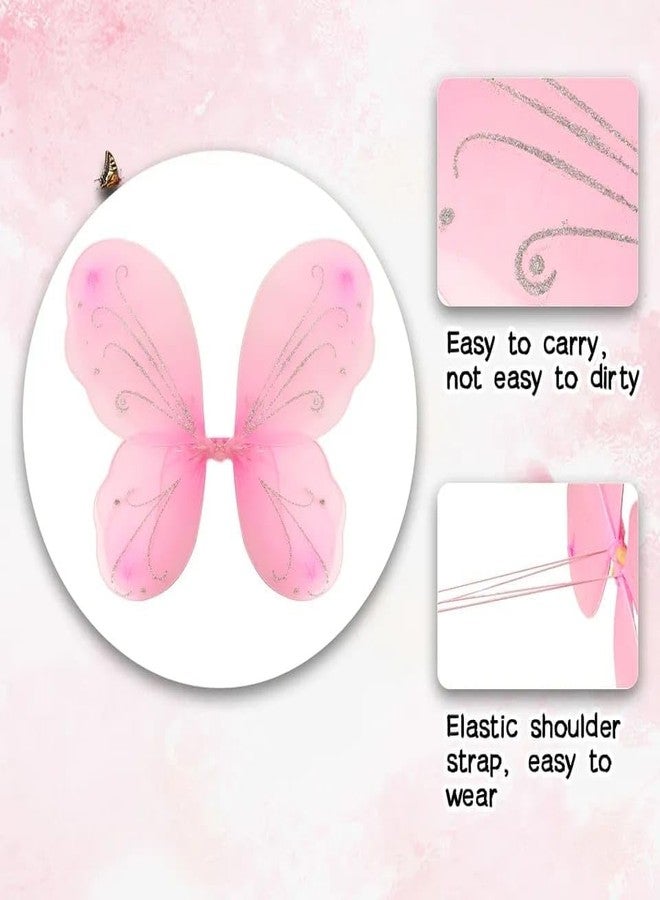 Royals Fairy Butterfly Wings (RED) | Costume for Baby Girls Birthday Party | Party Gift for Kids | Fairy Wing Costume | Fairy Angel - Image 3